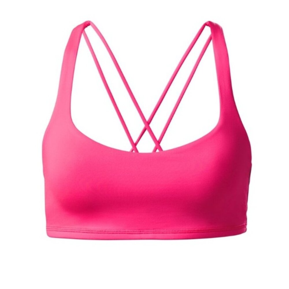 Lululemon Free To Be BraNeon Pink EUC - Picture 2 of 6